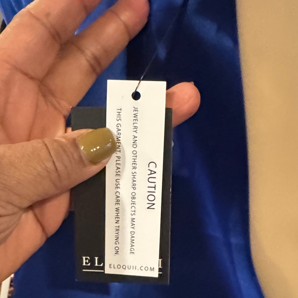 Eloquii  Elegant Blue Draped Two piece - Picture 5 of 9